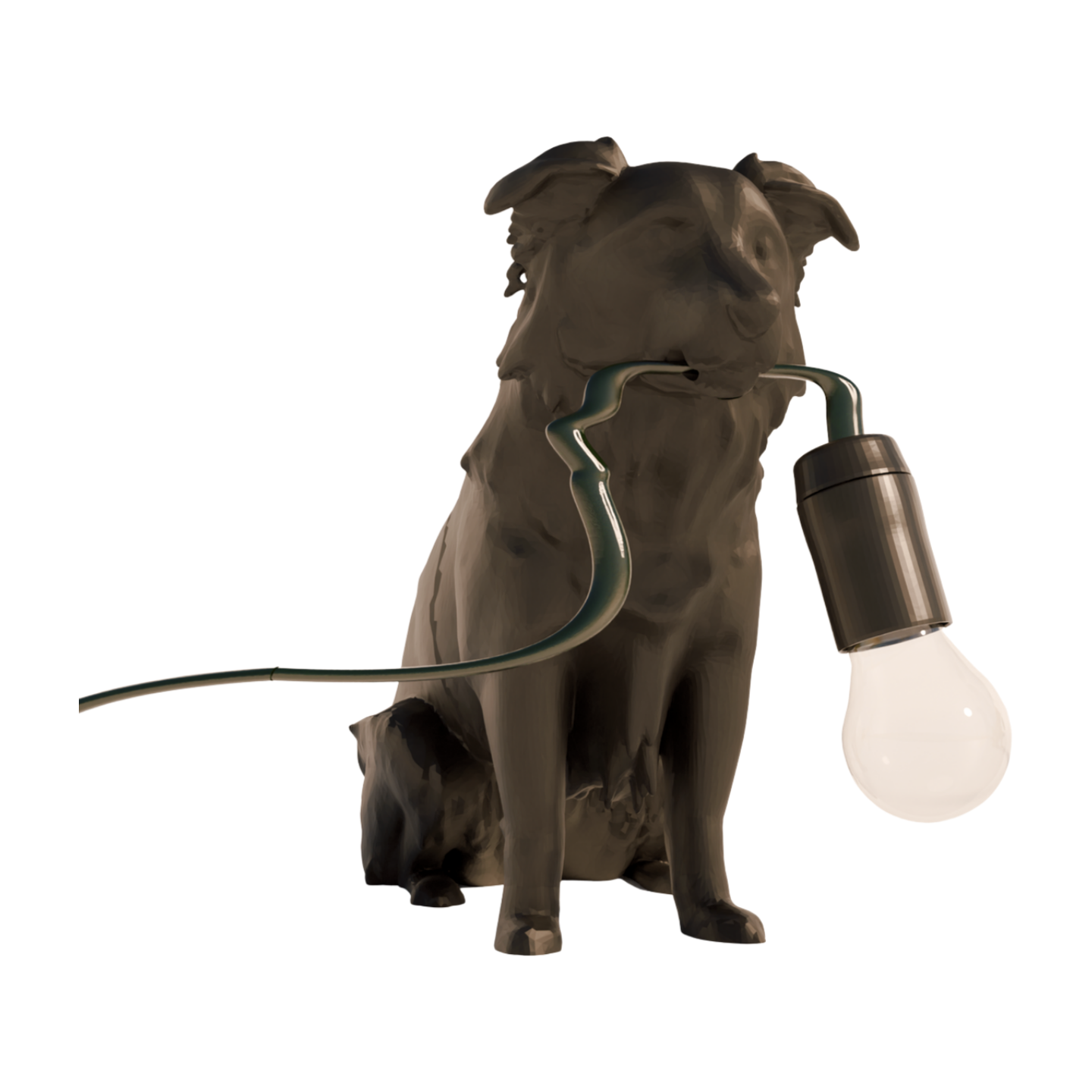 Border Collie table lamp