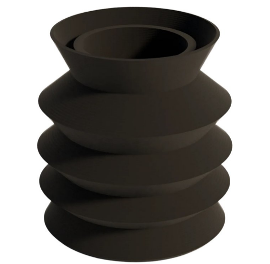 Vaso design Brescia edizione nera