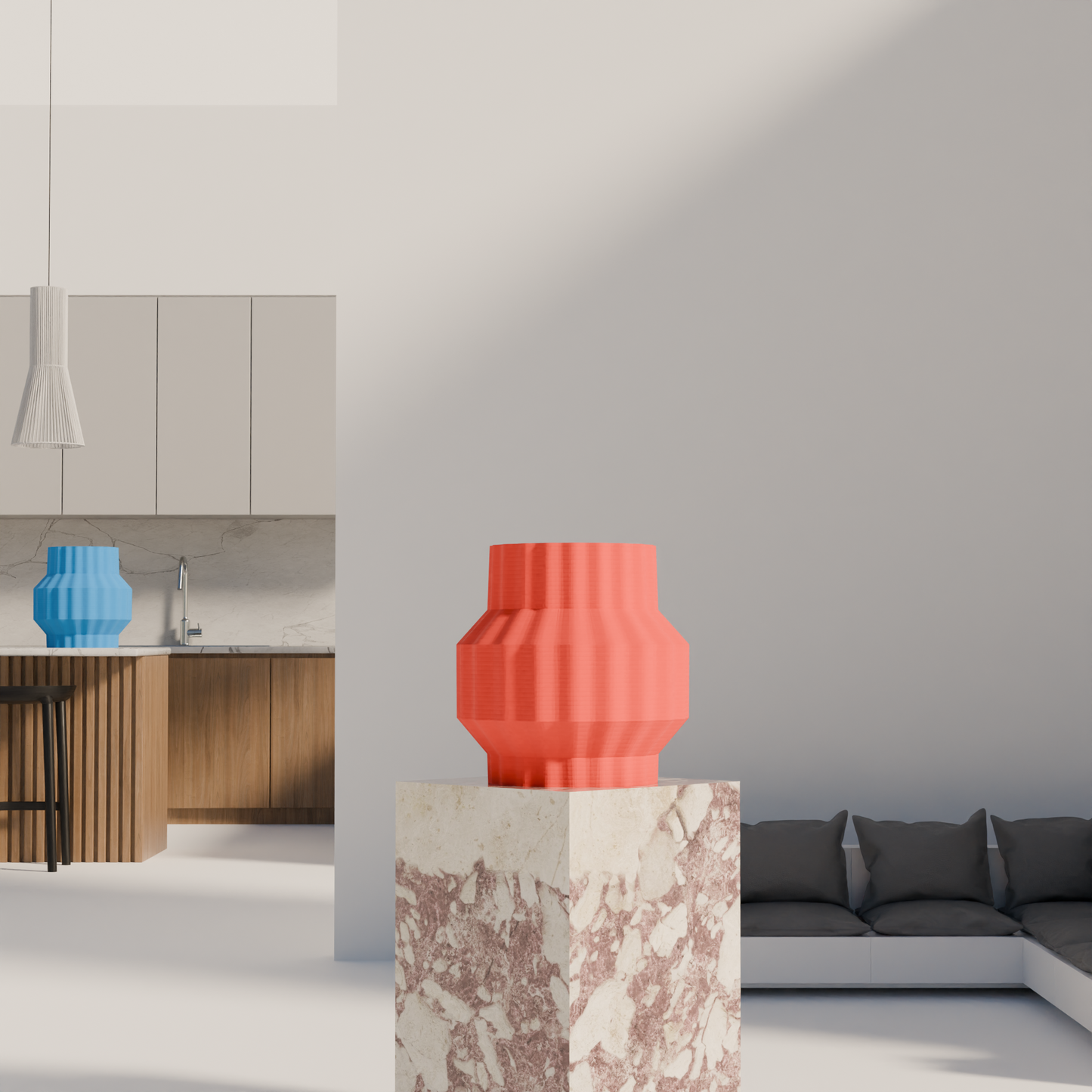 Ferrara design vaas zwarte editie