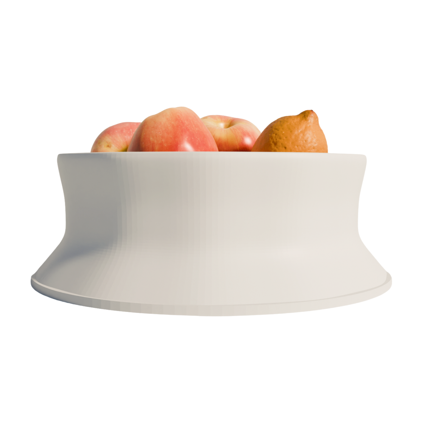 Foligno fruit bowl white