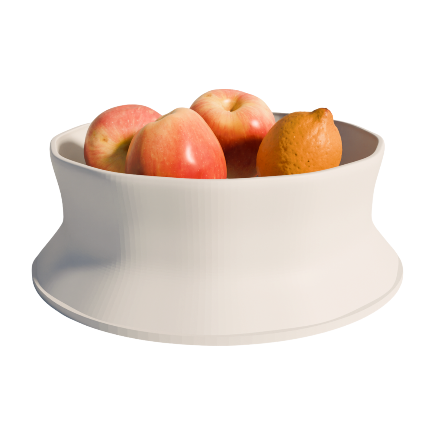 Foligno fruit bowl white