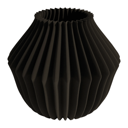 Belluno black modern design vase