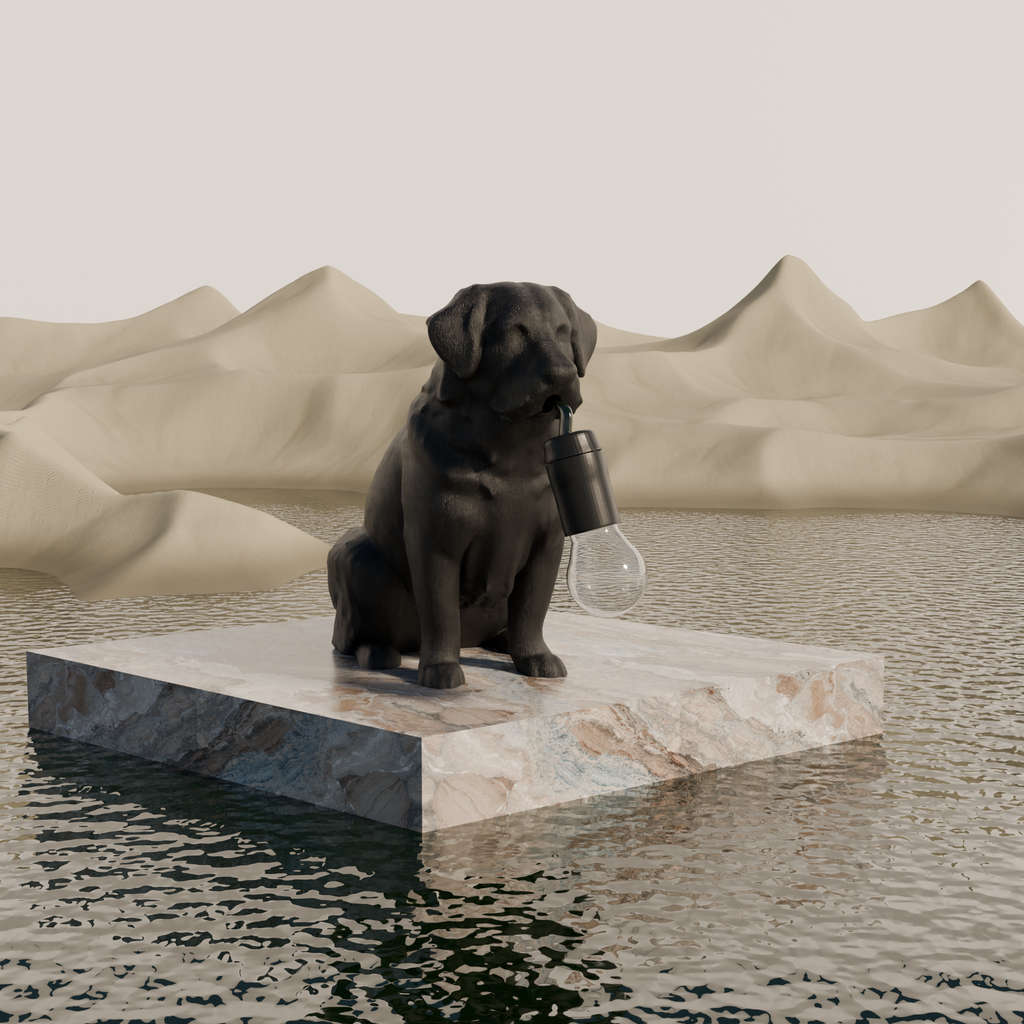Berner Sennenhond tafellamp