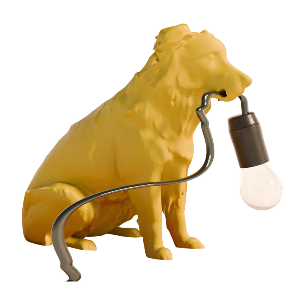 Border Collie table lamp