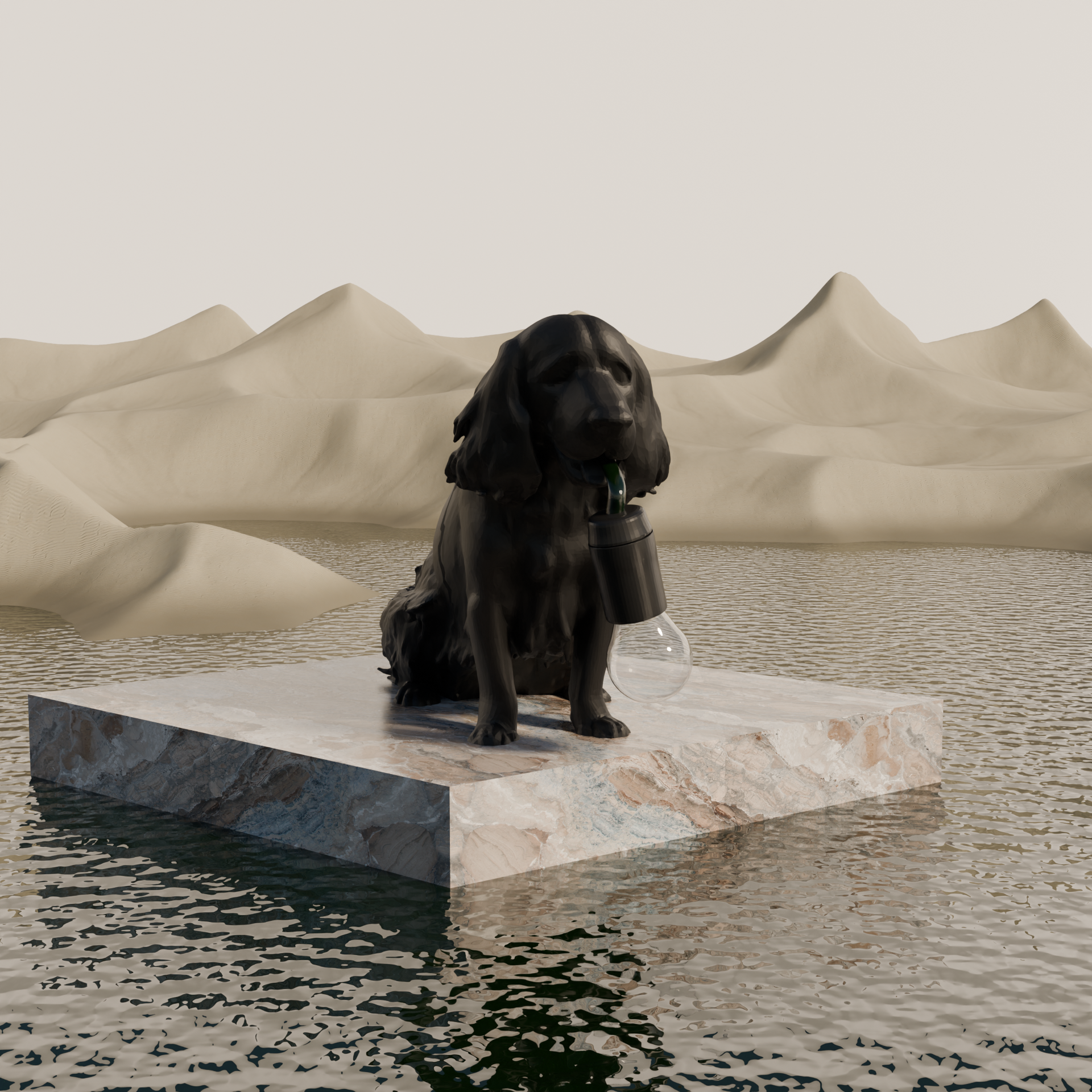 Cocker Spaniel tafellamp