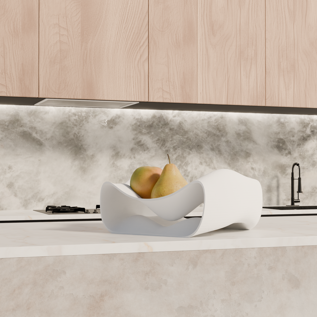 Fano modern design fruit bowl white edition