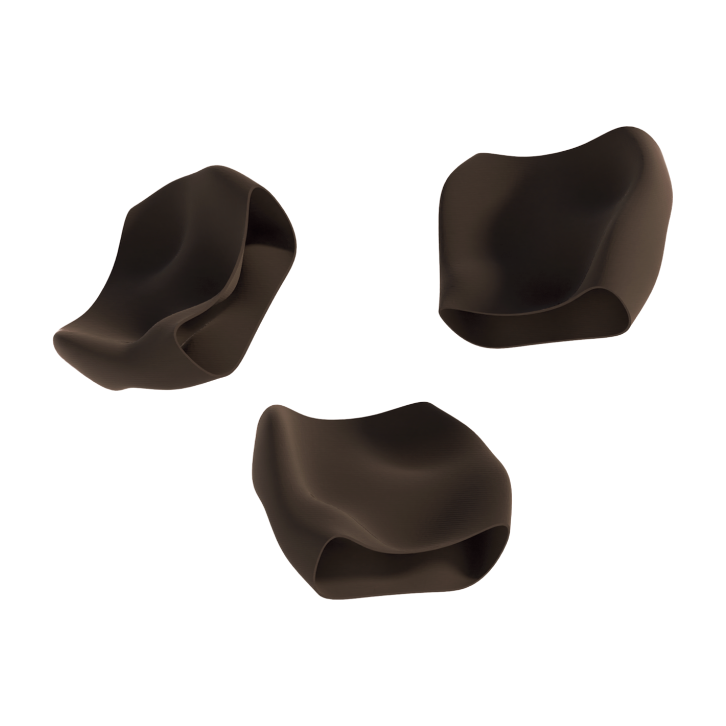 Fano modern design fruit bowl black edition