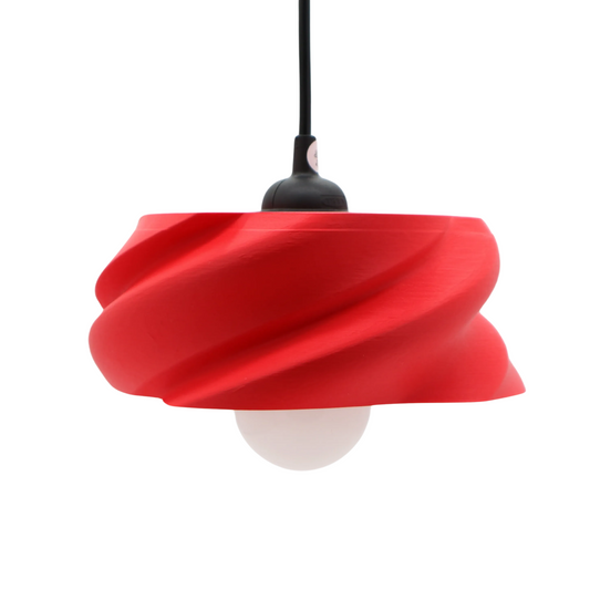 Lampada a sospensione design Macerata edizione rossa 