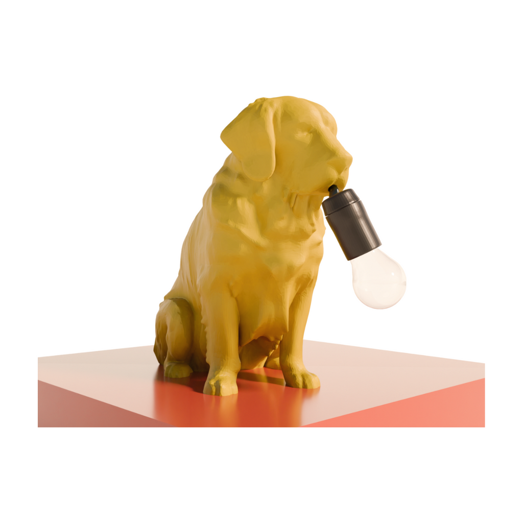 Golden Retriever tafellamp