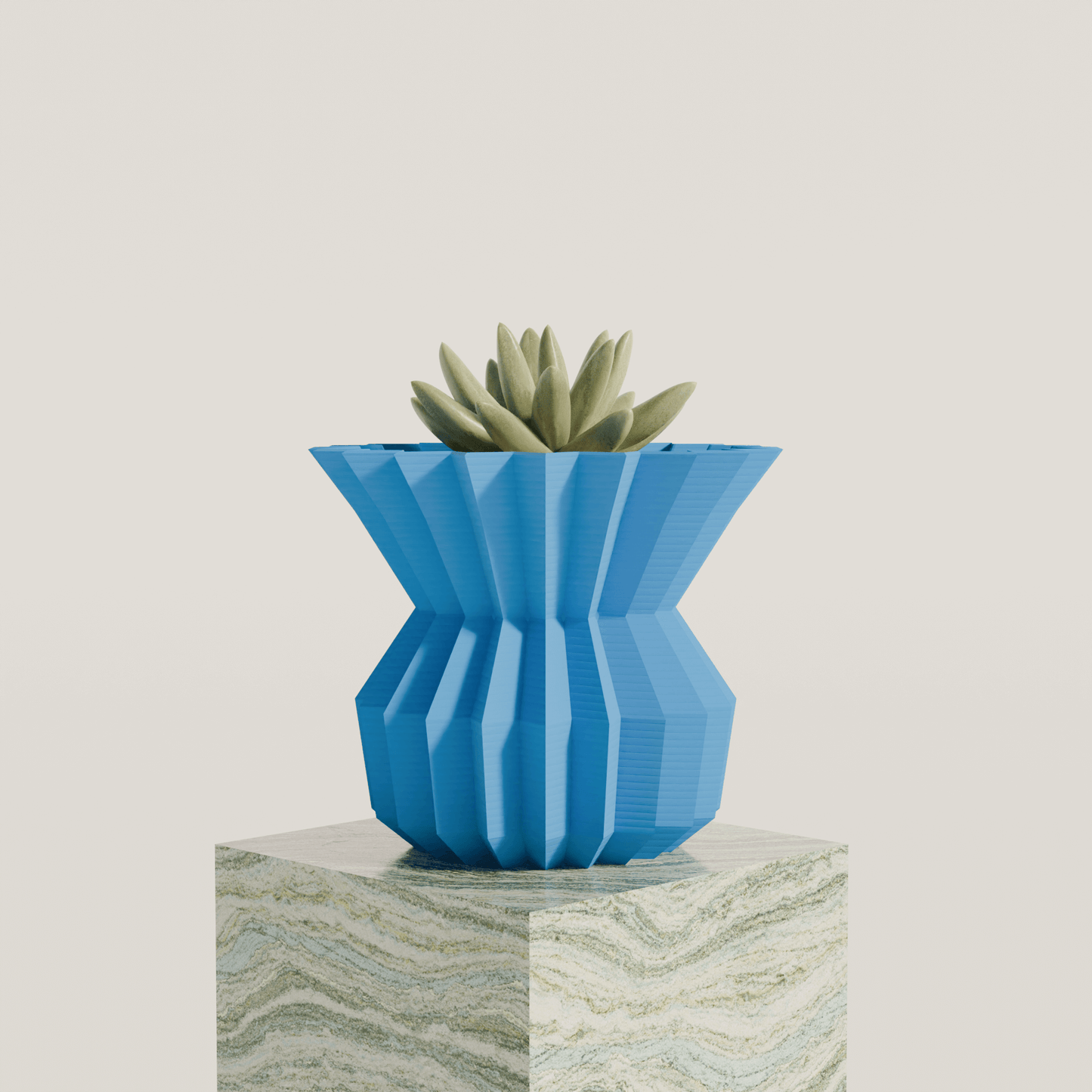 Ostia design vase blue edition