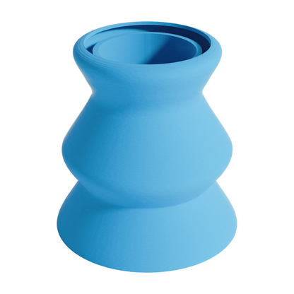 Trapani design vase blue edition