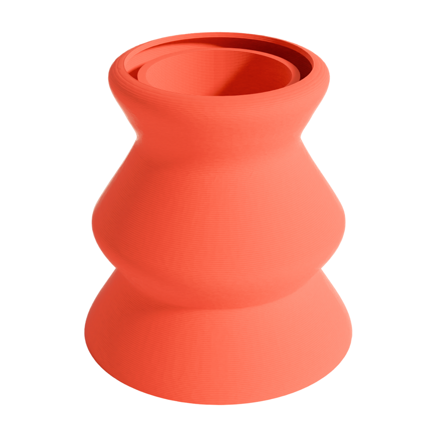 Trapani design vase red edition