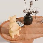 Fiastra Cat Key Holder - Yellow - cat geel sfeerbeeld tafel 4