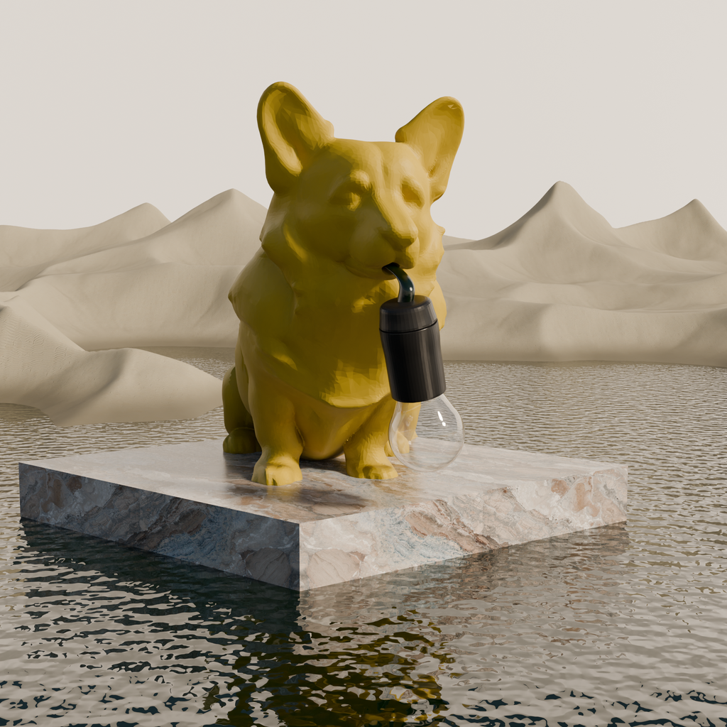 Corgi tafellamp
