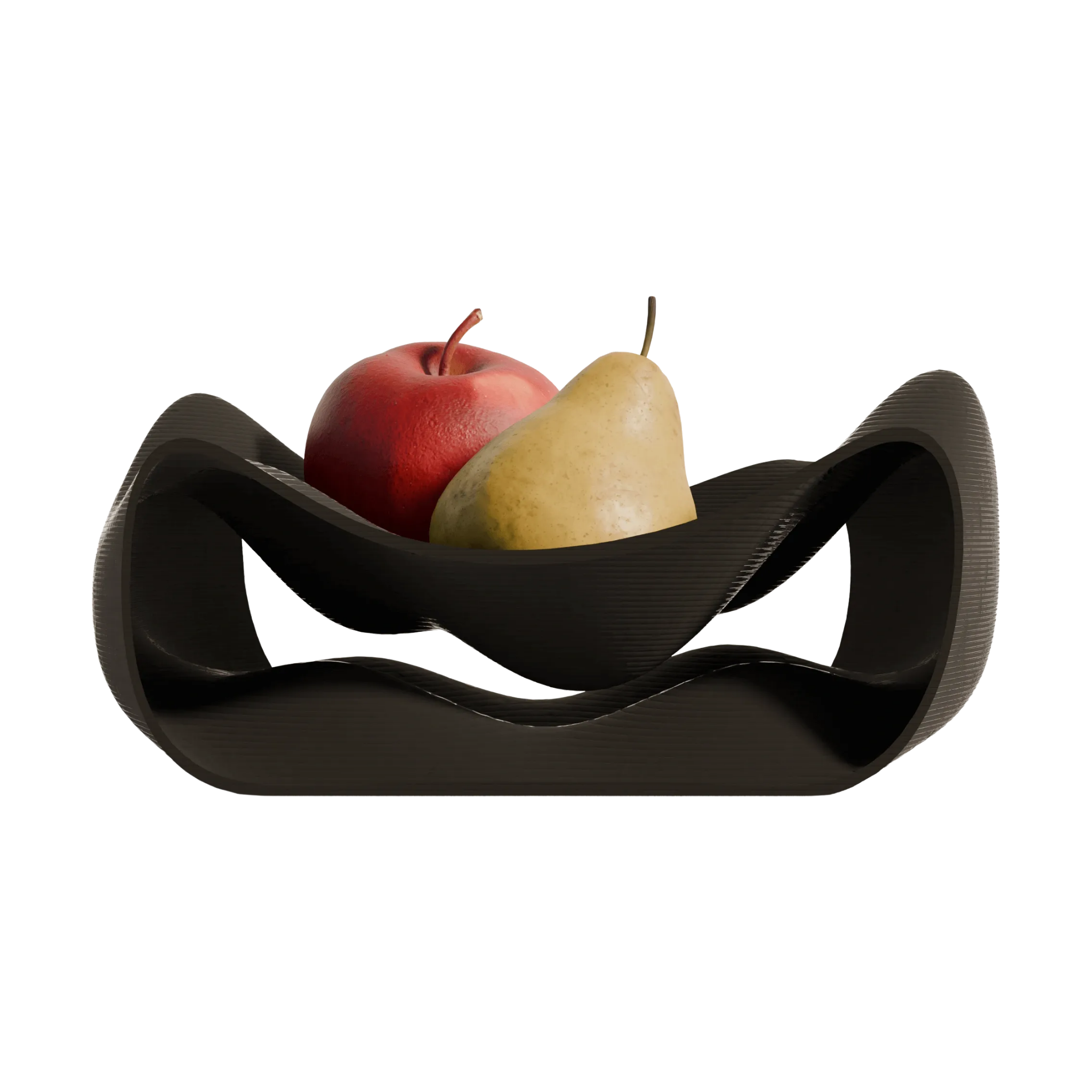 Fano modern design fruitschaal zwarte editie