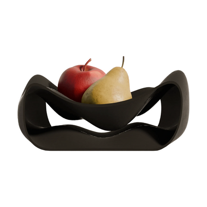 Fano modern design fruit bowl black edition