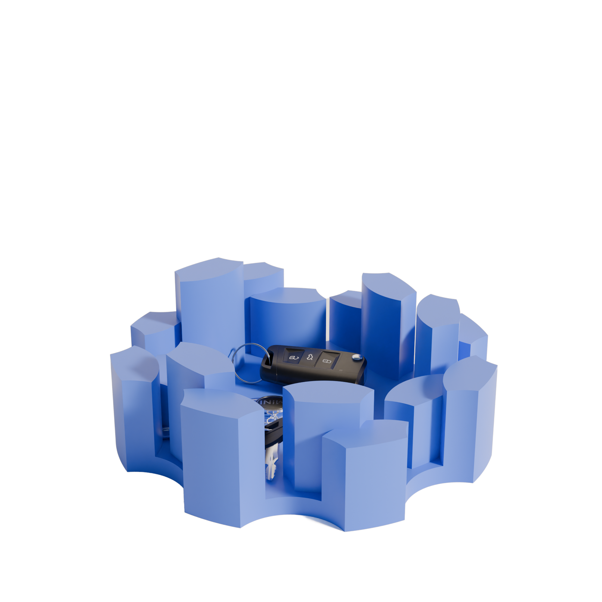 Fiastra Marova Key Organizer - Blue - marova blauw met sleutels 2