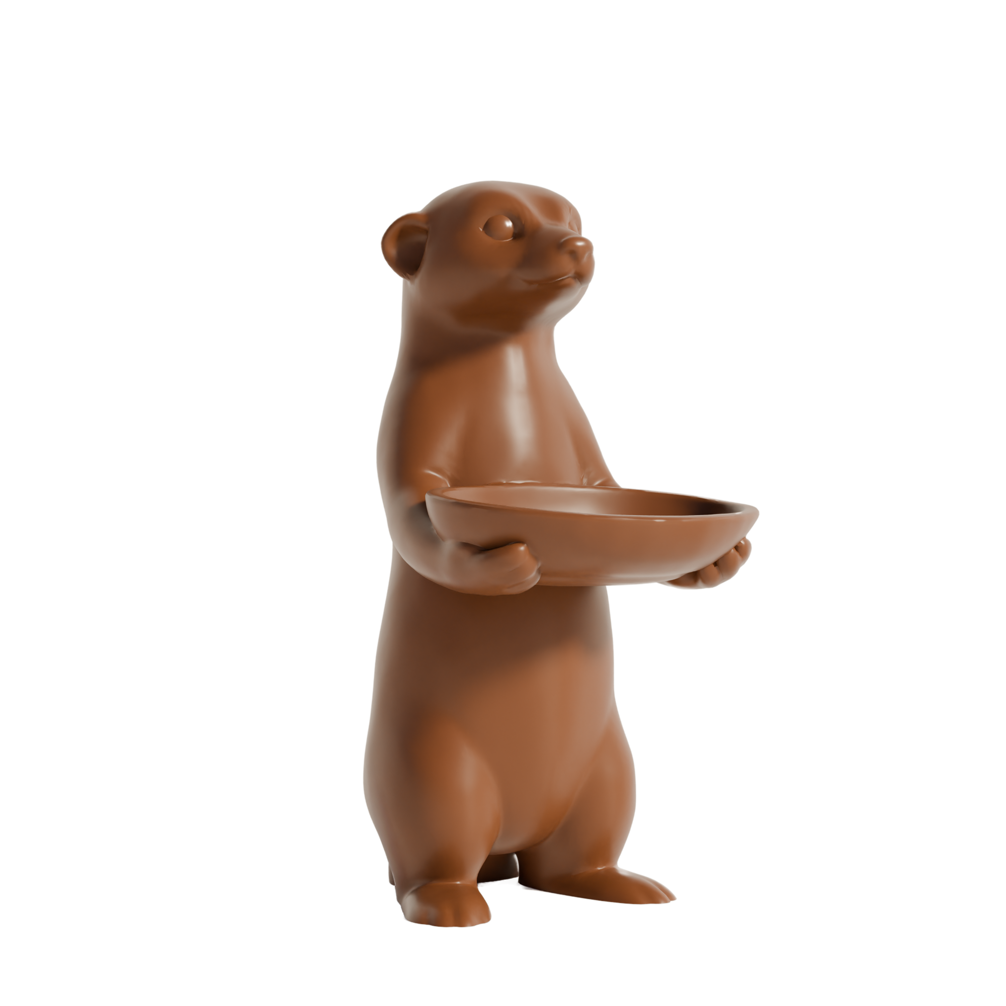 Fiastra Meerkat Key Holder - Brown - meerkat bruin studio 1