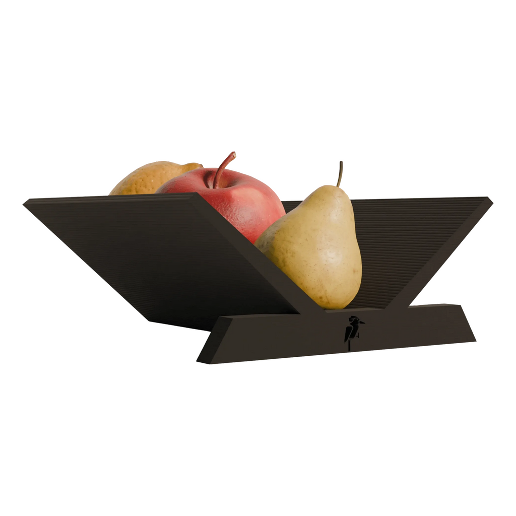 Merano design fruitschaal zwarte editie