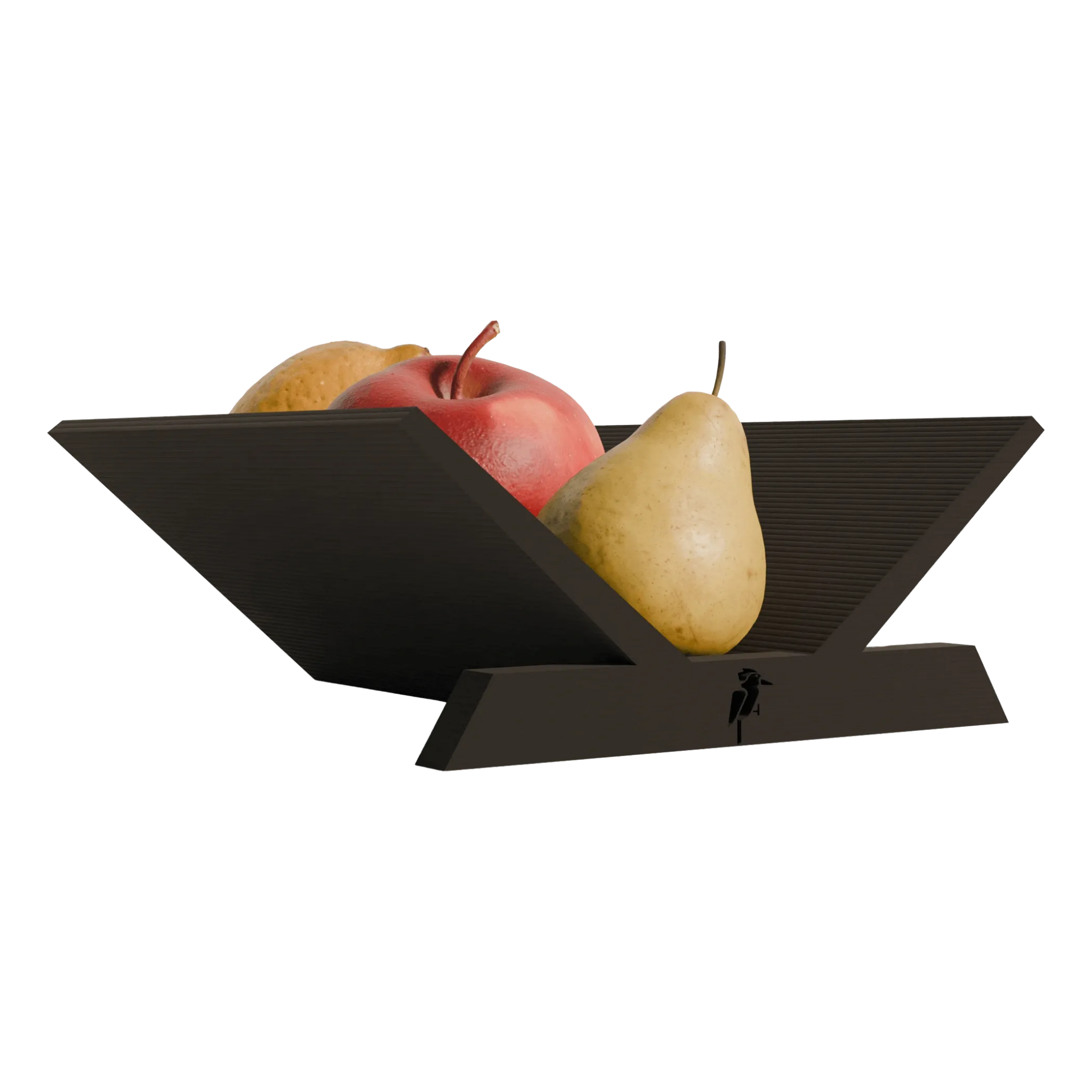 Merano design fruitschaal zwarte editie