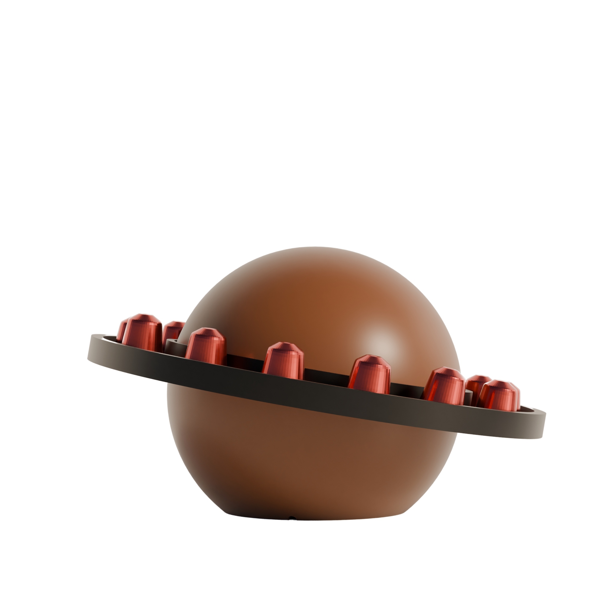 Fiastra Orbit Nespresso Capsule Holder - Brown - orbit bruin vooraanzicht 1