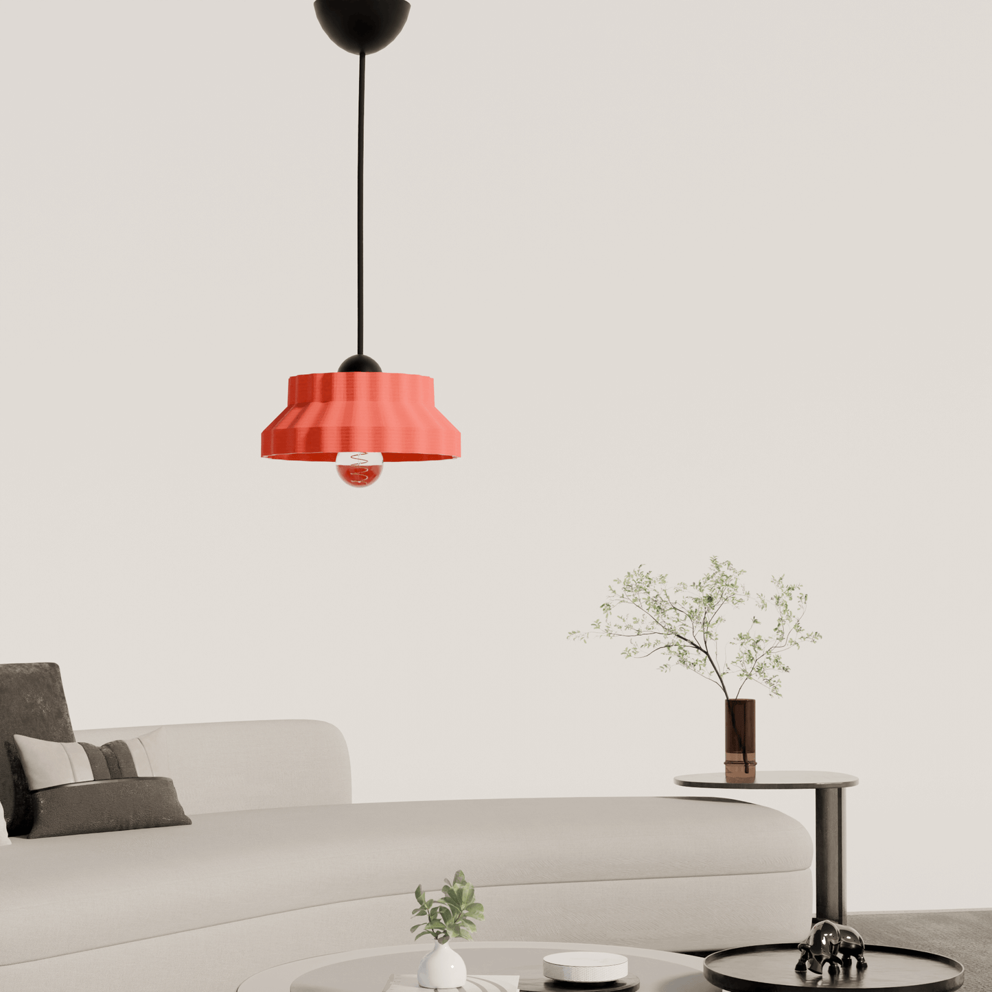 Ferrara design pendant lamp red edition