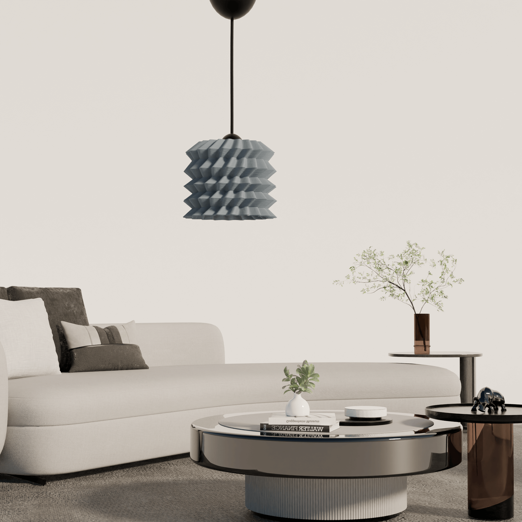 Amandola design hanglamp grijze uitvoering 