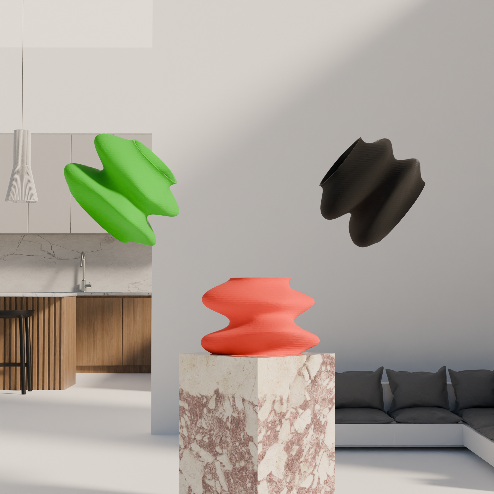Vaso Capri design edizione verde