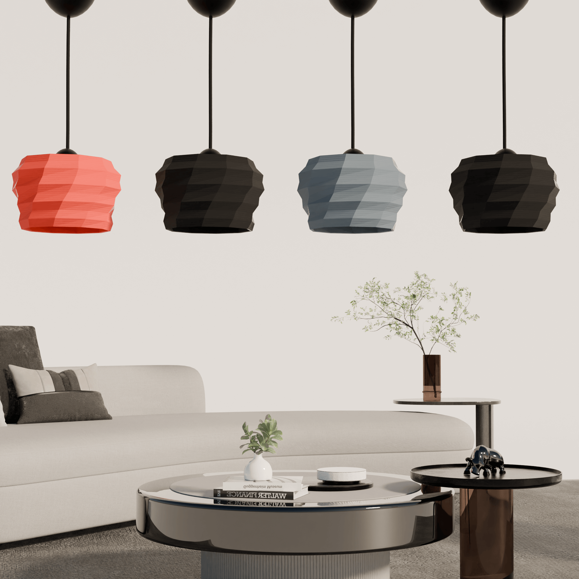 Alberobello design hanglamp grijze uitvoering 
