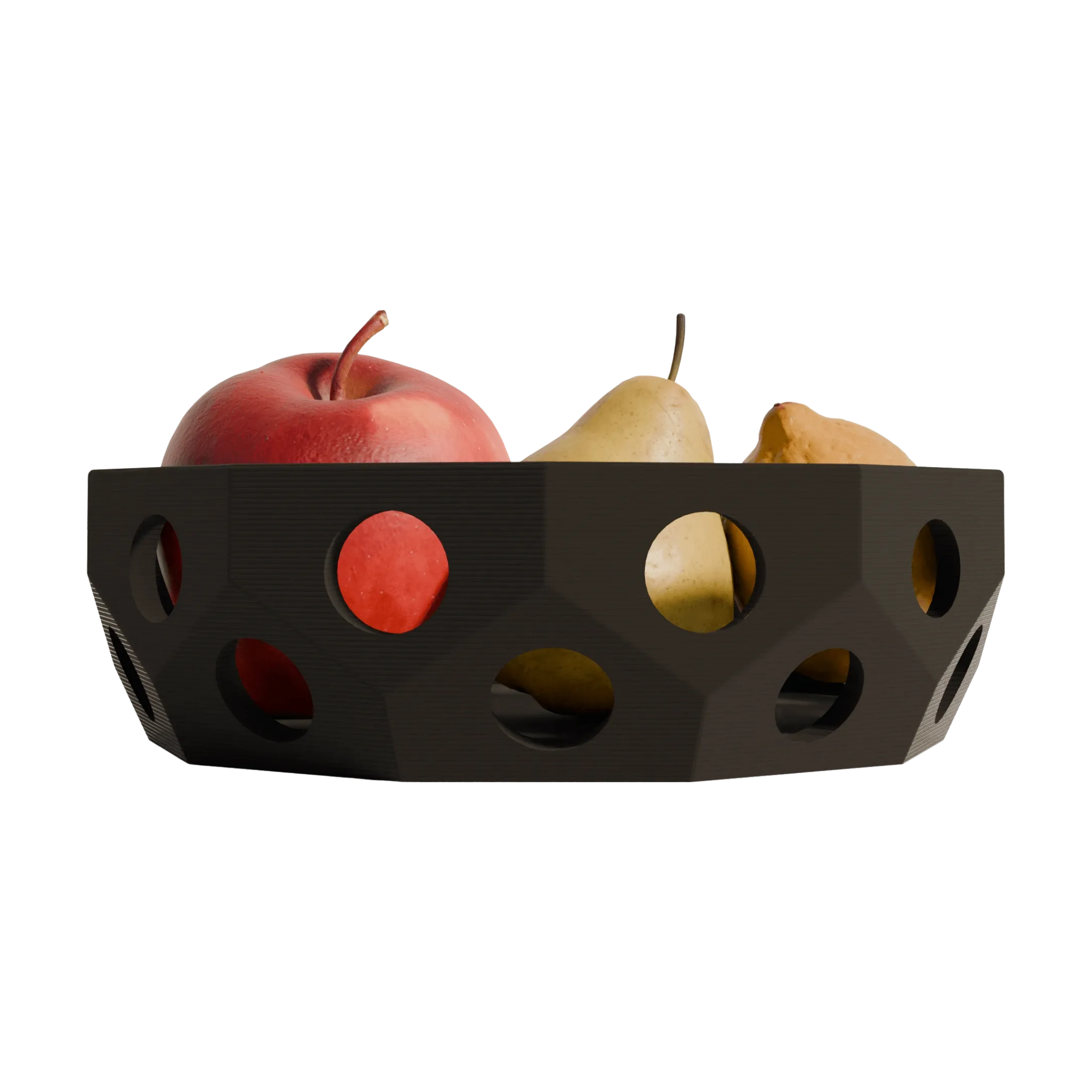 Sirolo fruitmand zwarte editie