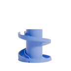 Fiastra Spiral Nespresso Capsule Organizer - Blue - spiral blauw leeg schuin vooraanzicht 1