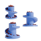 Fiastra Spiral Nespresso Capsule Organizer - Blue - spiral blauw meerdere aanzichten 1
