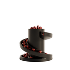 Fiastra Spiral Nespresso Capsule Organizer - Black - spiral zwart gevuld zijaanzicht 1