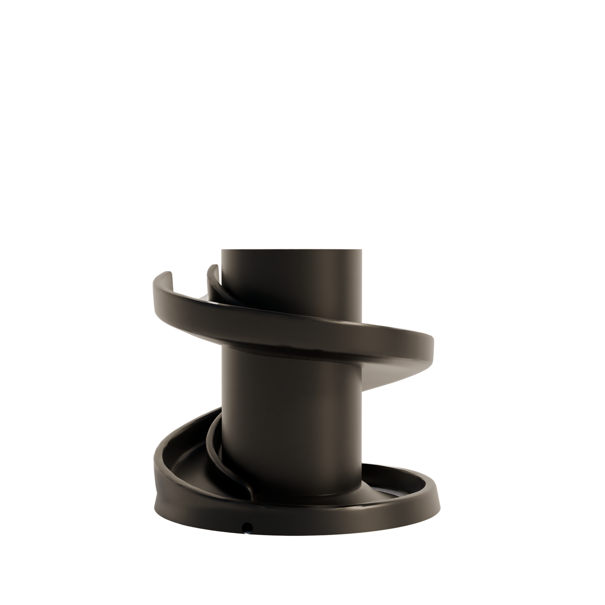Fiastra Spiral Nespresso Capsule Organizer - Black - spiral zwart leeg schuin vooraanzicht 1