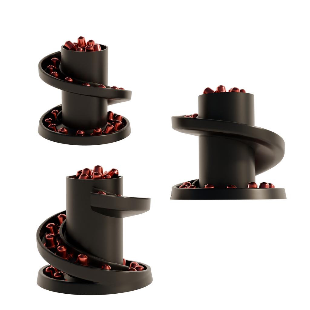 Fiastra Spiral Nespresso Capsule Organizer - Black - spiral zwart meerdere aanzichten 1