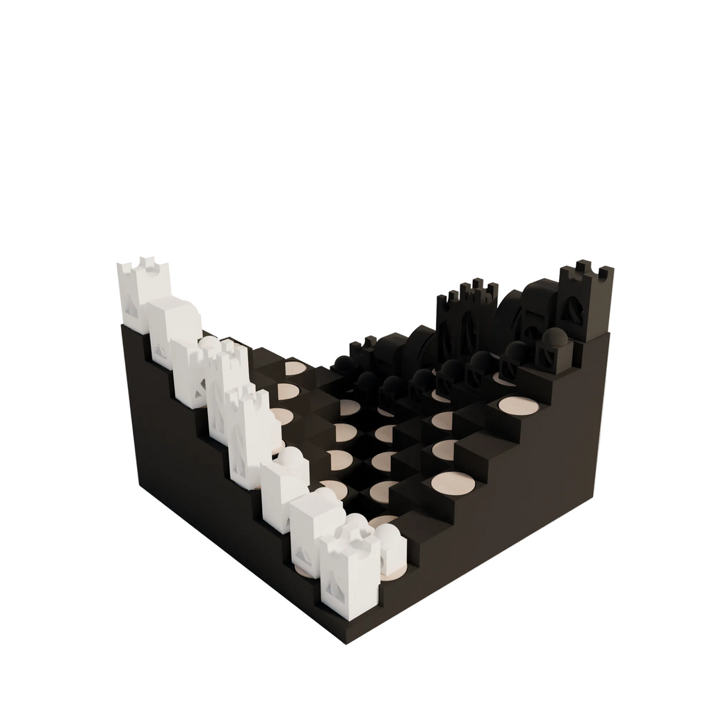 Milano 3D schaakbord