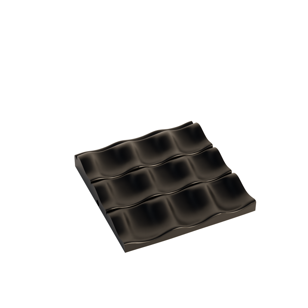 Fiastra Wavy Nespresso Capsule Organizer - Black - wavy zwart leeg bovenaanzicht 1